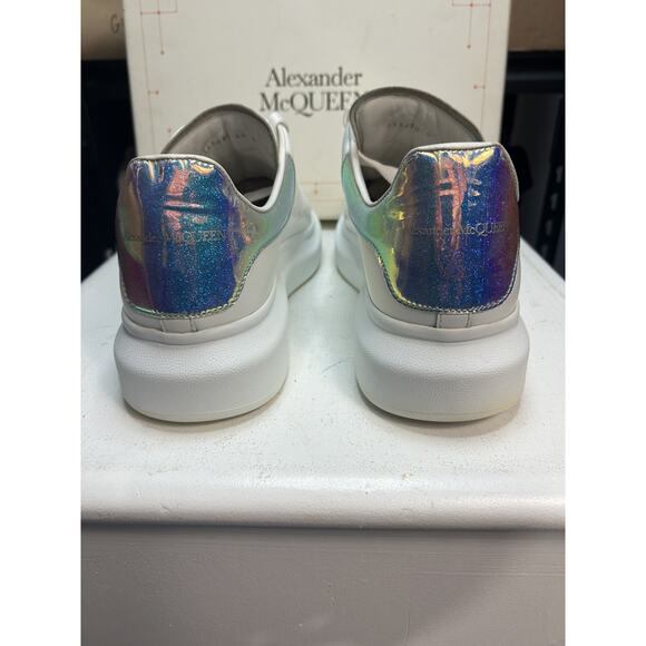 Alexander McQueen Oversized Sneaker White Iridescent Glitter Size 44 EU / 11 US main image 6